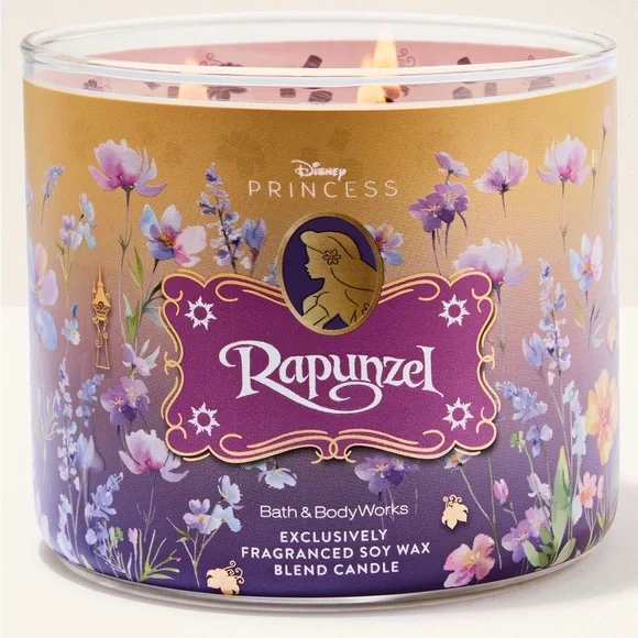 Bath & Body Works Disney Princess Rapunzel 3 Wick Candle - Picture 10 of 17